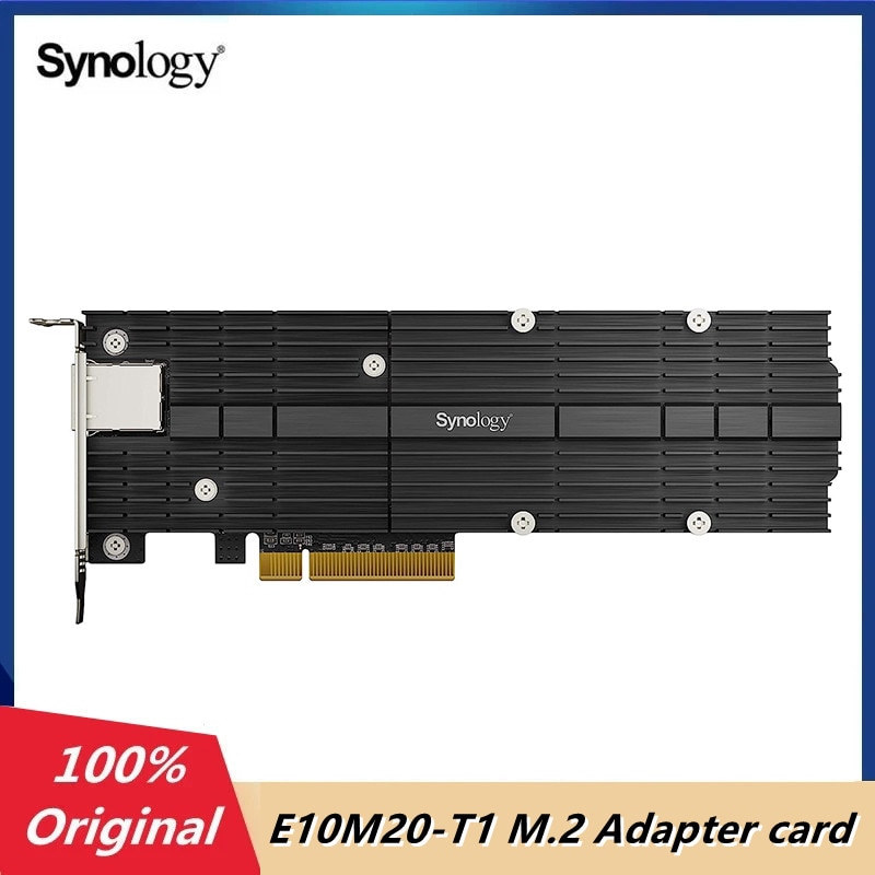 Synology E10M20-T1 ̴  M.2  ī, Ʈũ , PCIe 3.0x8 RJ-45, 1 Ʈ ̽ ī, PCIe 